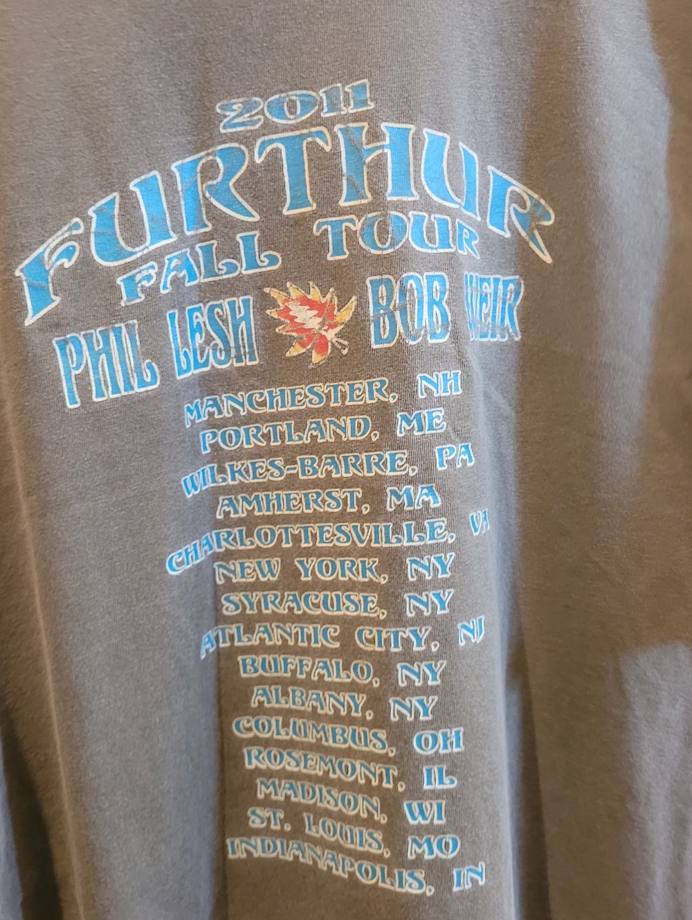 Concert T, 2011 Furthur Fall Tour Graphic Tee, PHIL LESH, BOB WEIR